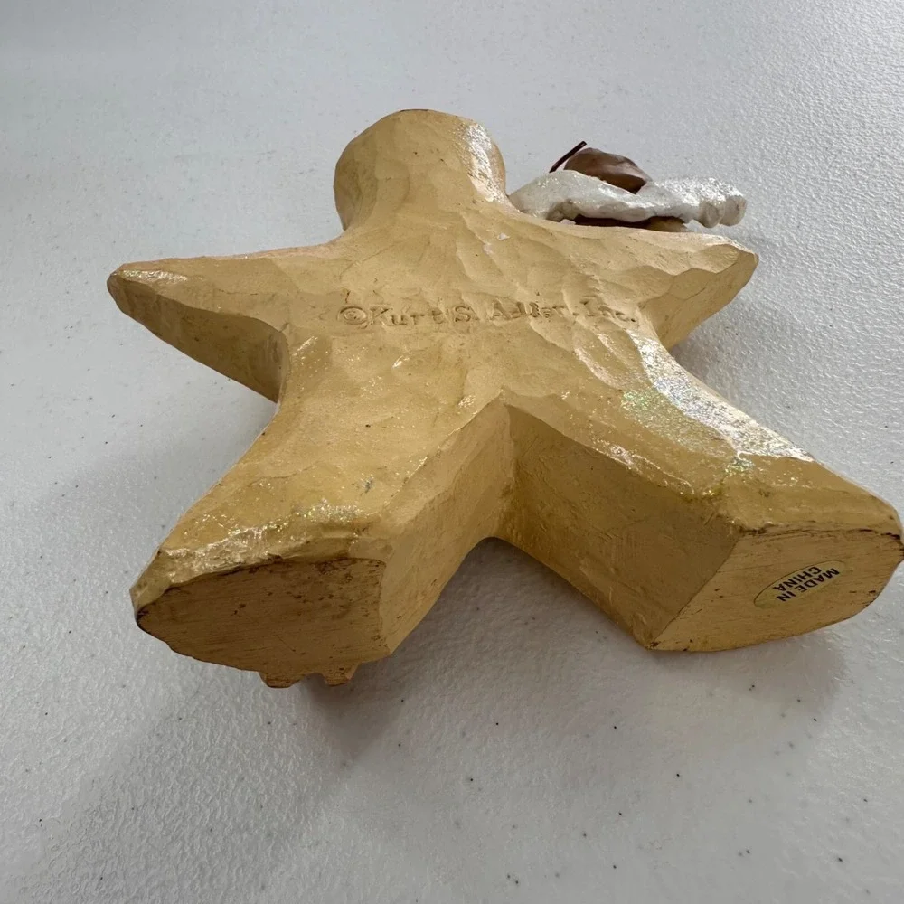 Kurt S.‎ Adler Inc. Angels Among Us Candle Holder kitsch star retro Christmas